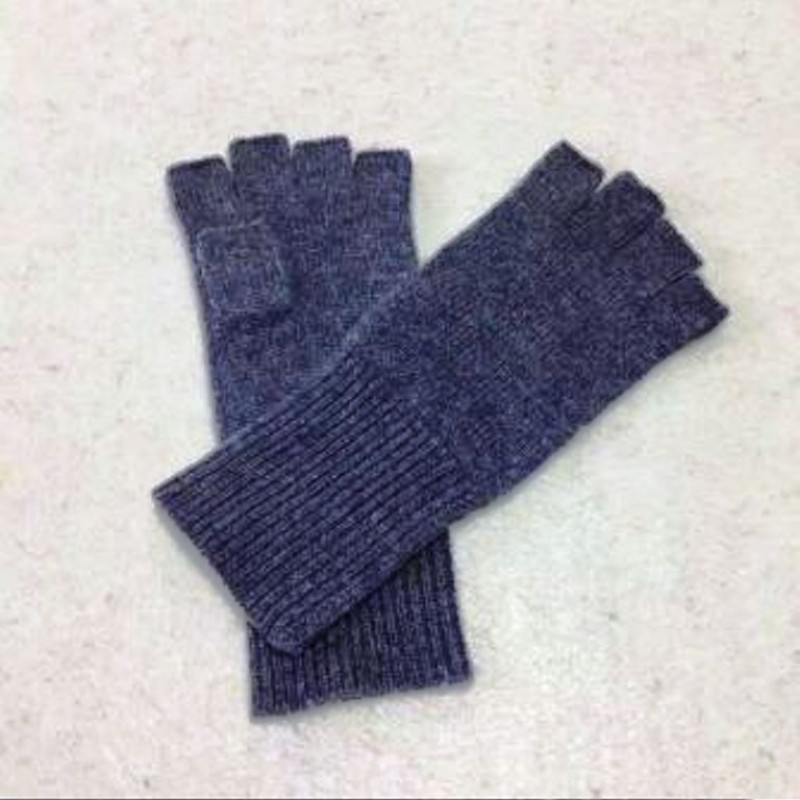 Pure Cashmere Glove Black Fingerless Winter Fashional Glove